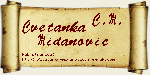 Cvetanka Midanović vizit kartica